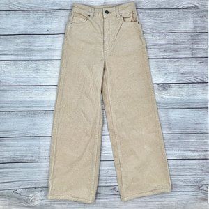 H&M Divided Women’s Corduroy Wide Leg Pants High-Rise 90’s Classic Jeans Size 0